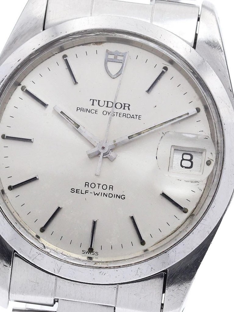 Tudor Prince Oyster Date 74000 Silver Dial Automatic Mens Watch